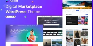 Discover Aseet – a modern WordPress theme for digital marketplaces! Enjoy a fully responsive design