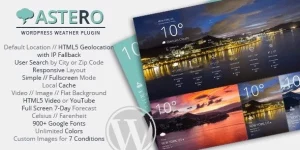 Discover the Astero WordPress Weather Plugin