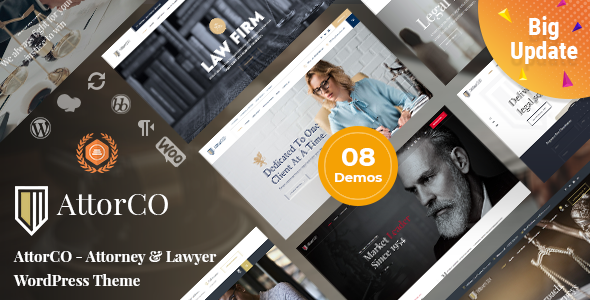 AttorCO – Attorney  Lawyer WordPress Theme Hey WordPress fanatics! Looking for a robust