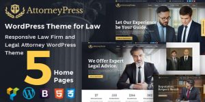 Upgrade your legal website with AttorneyPress - Law Agency WordPress Theme. Sleek