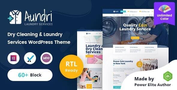 Aundri is a premium WordPress theme designed specifically for dry cleaning services. It offers a clean and modern design with a variety of features to help businesses in the dry cleaning industry showcase their services and attract customers. The theme is fully responsive and compatible with all devices