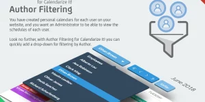 Boost your WordPress site's event management by filtering events by author