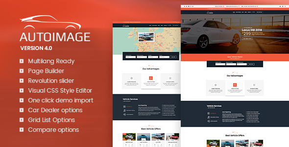 Hey WordPress lovers! Let me introduce you to an awesome find for all car dealership websites and enthusiasts alike — the Auto Image WordPress Car Dealer Theme. This theme is meticulously designed to cater to the specific needs of car dealers