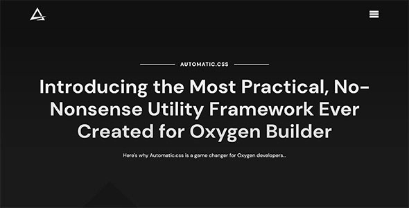 The #1 Utility Framework for WordPress Page Builders.