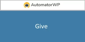 Unlock the power of online giving with AutomatorWP Give! This donations plugin features customizable donation forms