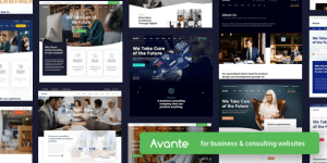 Avante - Business Consulting WordPress Theme is your quintessential tool for creating a killer online presence for your business consulting firm. Whether you're a seasoned WordPress fanatic or a novice developer