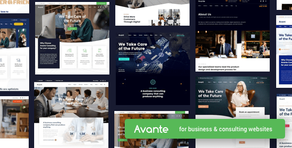 Avante - Business Consulting WordPress Theme is your quintessential tool for creating a killer online presence for your business consulting firm. Whether you're a seasoned WordPress fanatic or a novice developer