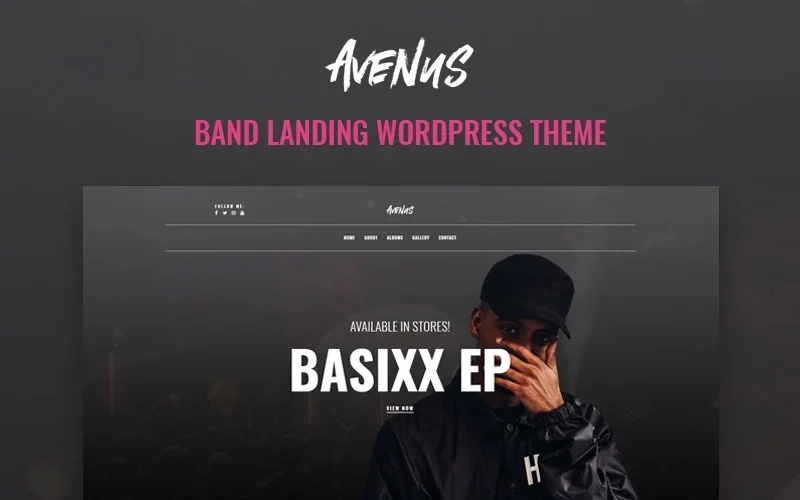 Create your professional image presenting yourself with Avenus theme. This theme fits perfectly for building a website dedicated music topic. You will be able to display information about your band or an artist in the most exciting way. It will be possible to announce upcoming events and concerts showcase discography…