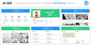 Aveo - VCard WordPress Theme: Your Ultimate Personal Portfolio Solution Hey there WordPress fans and developers! If you're on the lookout for a slick