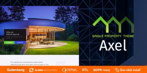 Axel is a single property real estate theme designed for those looking to showcase a single property or real estate project. It is a fully responsive theme that is compatible with all devices and browsers