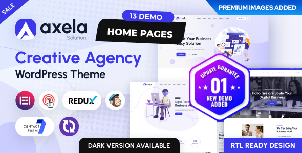 Discover Axela – the go-to WordPress theme for creative agencies and freelancers. Fully responsive