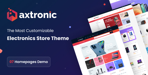 Boost your electronics store's online presence with Axtronic. This SEO-friendly theme offers easy customization