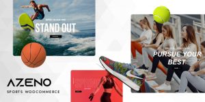 Create a stunning online sports store with the Azeno WooCommerce theme! It's responsive