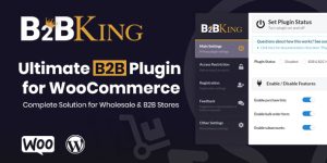 Turn your WooCommerce store into a B2B powerhouse with B2BKing. Manage wholesale B2B transactions seamlessly. Subscribe to Bevaultx for free plugins!