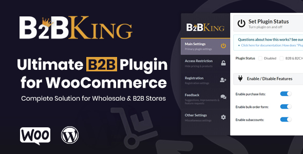 Turn your WooCommerce store into a B2B powerhouse with B2BKing. Manage wholesale B2B transactions seamlessly. Subscribe to Bevaultx for free plugins!