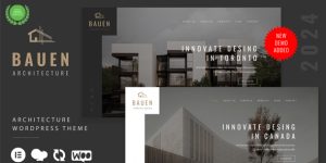 Transform your site with Bauen – Architecture  Interior WordPress Theme. Sleek design