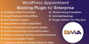 BMA – WordPress Appointment Booking Plugin for Enterprise- Advanced