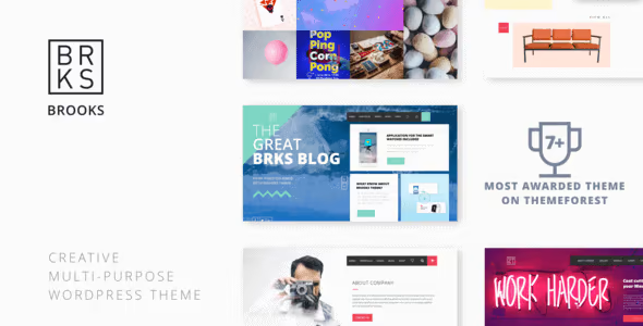 Brooks is a Perfect Multi-Purpose WordPress Theme for Digital Agencies