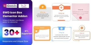 Effortlessly boost your site's visual appeal with BWD Icon Box for Elementor. Customize with ease