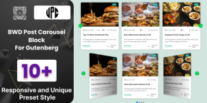 BWD Post Carousel Gutenberg Block is a powerful WordPress plugin that allows you to effortlessly showcase your posts in a stunning