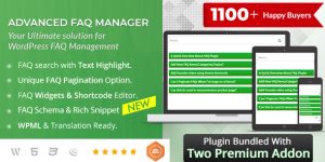 BWL Advanced FAQ Manager is a powerful premium WordPress plugin