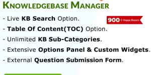 Do you want to build a self-service support system within a few minutes and optimize support time to reply to customers’ queries? Then the BWL Knowledge base WordPress plugin can be the best choice for you. BWL Knowledge Base Manager is a complete WordPress plugin with many unique and flexible…