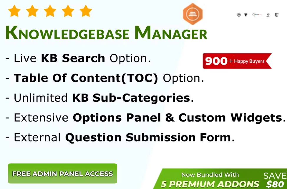 Do you want to build a self-service support system within a few minutes and optimize support time to reply to customers’ queries? Then the BWL Knowledge base WordPress plugin can be the best choice for you. BWL Knowledge Base Manager is a complete WordPress plugin with many unique and flexible…