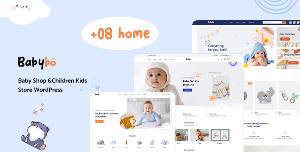 Babybo Kids Store WooCommerce Theme Introducing the Babybo Kids Store WooCommerce Theme – the perfect solution for all your kids’ store needs. Whether you're launching a cute online boutique for baby products or a full-fledged kids’ fashion store