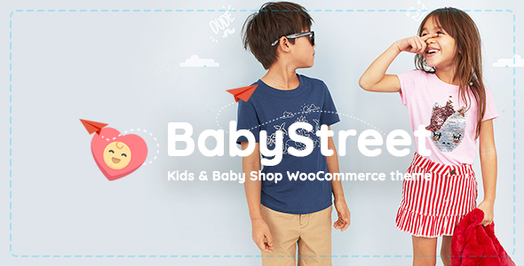 Create a stunning kids and baby shop with BabyStreet WooCommerce Theme from Bevaultx. Easy customization