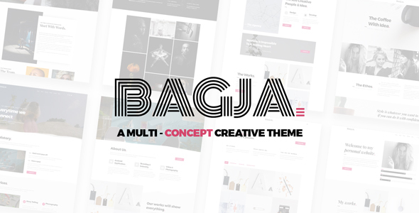 Bagja - Responsive Multi-Concept  One Page Portfolio Theme is a brilliantly crafted and highly versatile WordPress theme designed to cater to a wide range of creative portfolios. Whether you're a photographer