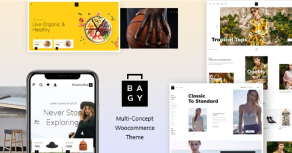 Bagy is a theme designed to work on any device