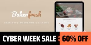 Create a stunning online bakery with BakerFresh - Cake Shop WooCommerce Theme! Easy customization