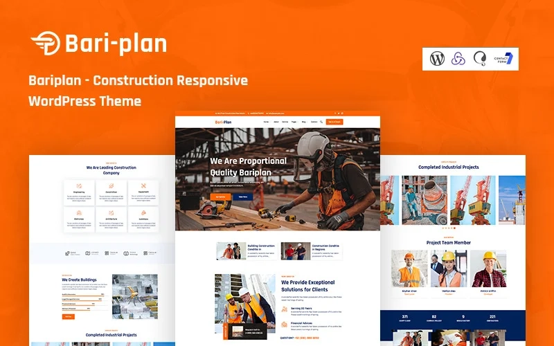 Bariplan - Construction WordPress Theme