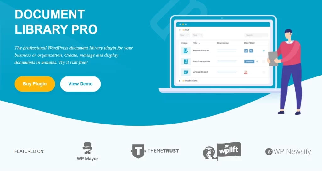 WORDPRESS DOCUMENT LIBRARY PLUGIN​ Save time and resources with a professional document library FIND DOCUMENTS FAST​ Instant search