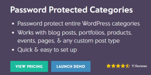 WordPress Password Protected Categories makes it easy to protect any type of category on your website. Create a hidden area while leaving the rest of your site public.