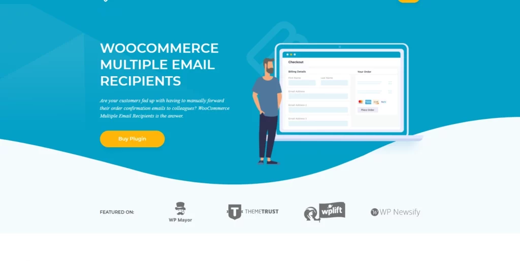 Enhance your WooCommerce store with Barn2 Media's Multiple Email Recipients plugin! Save time and money by storing multiple email addresses per customer