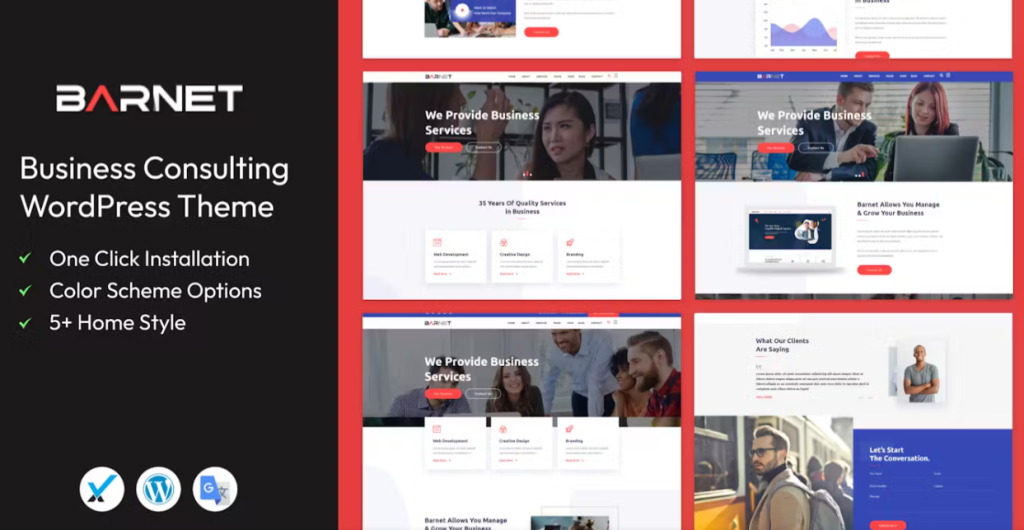 Unlock your business potential with the Barnet Business Consulting WordPress Theme! Featuring a sleek design