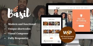 Spice up your culinary website with the Basil WordPress theme. Perfect for blogs