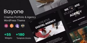 Showcase your work with the Bayone Creative Agency Portfolio WordPress Theme. Get access to this and thousands more on Bevaultx. Subscribe now!