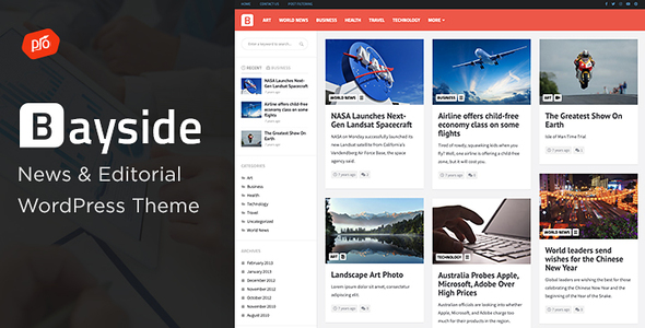 Bayside is a responsive WordPress theme that is perfect for showcasing your portfolio