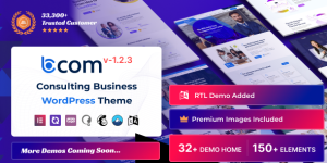 Discover the Bcom - Consulting Business WordPress Theme on ThemeForest. Perfect for consulting firms