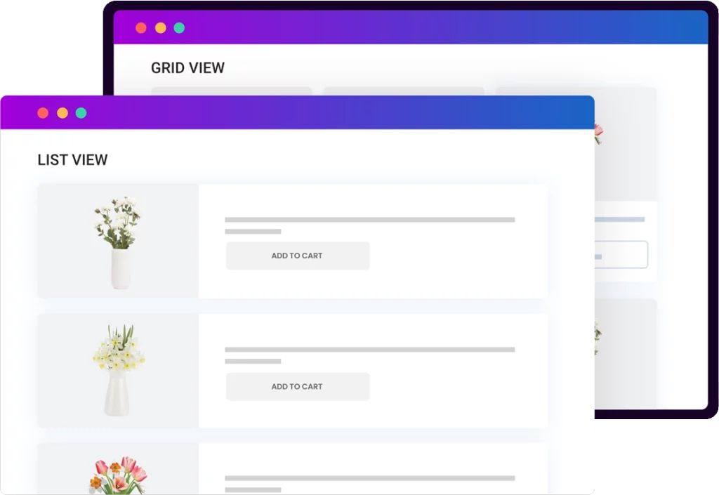 Plugin for WooCommerce to add grid/list widget