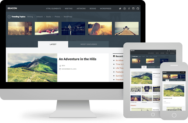 Discover Beacon - the ultimate Social WordPress Magazine Theme! With stunning layouts