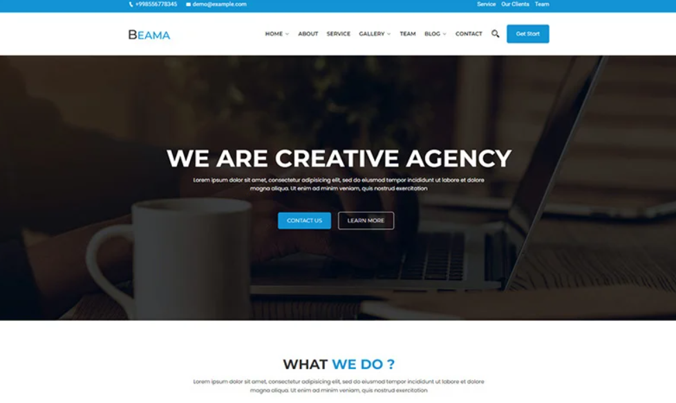 Discover Beama - the ultimate Agency Business WordPress Theme! With its stunning design