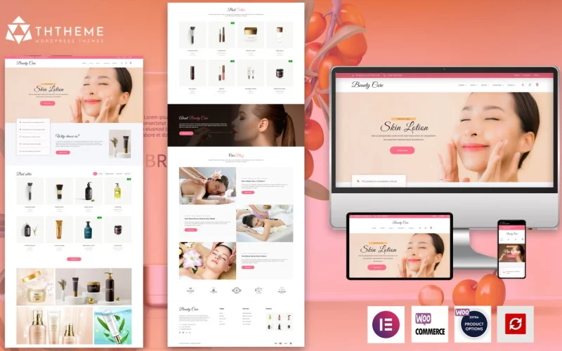 Beauty Care – The Elementor Cosmetic  Spa WordPress theme WordPress Theme