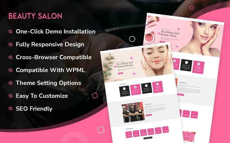 Beauty Salon WordPress Theme: Create an unstoppable online presentation for your Makeup