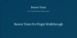 Unlock the full potential of Beaver Builder Pro with Beaver Team Pro! Enhance your design workflow with bulk module updates