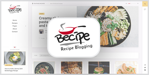 Elevate your food blog with the SEO-optimized Becipe Recipe Blogging WordPress Theme. Get it from Bevaultx for a stunning