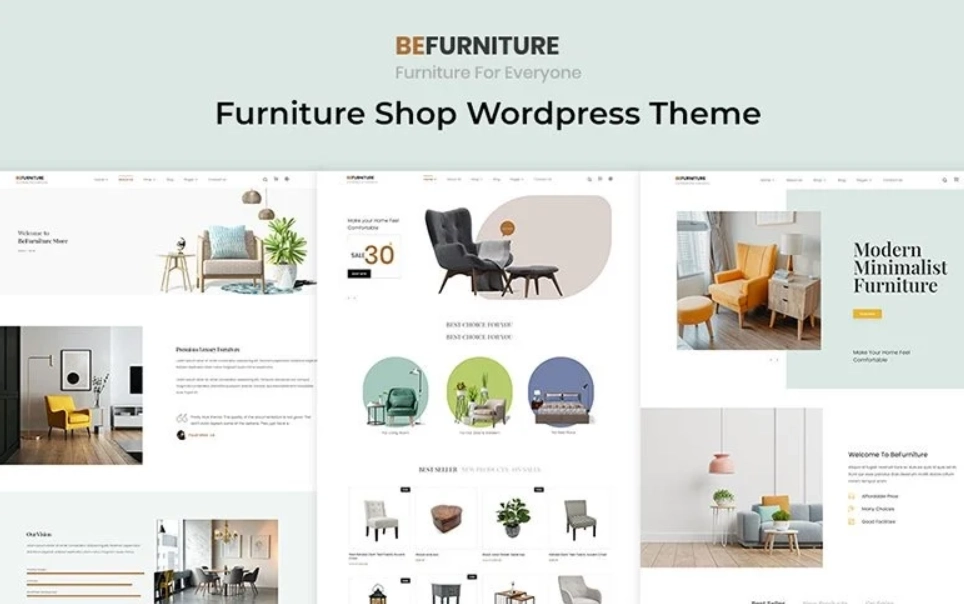 Transform your furniture e-commerce vision with Befurniture – a FREE WooCommerce WordPress theme! Enjoy its versatile design