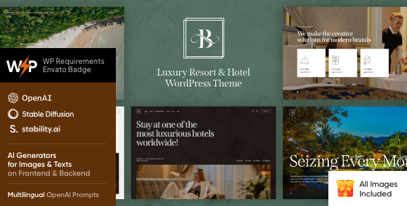 Belicia - Luxury Resort  Hotel WordPress Theme is your gateway to creating a stunning